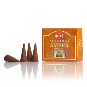 Conuri Parfumate HEM, Amber, 10 buc - Img 2
