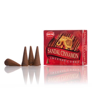 Conuri Parfumate HEM, Sandal Cinnamon, 10 buc - Img 2