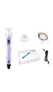 Creion cu imprimare 3D, afisaj led, alb/galben - Img 6