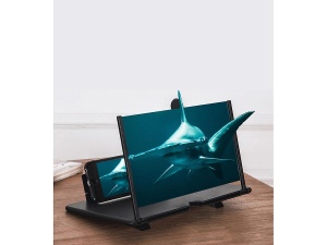 Ecran cu suport pliabil pentru marirea imaginii de pe telefonul mobil, Lupa, 12 Inch, Negru, LikeStore - Img 4