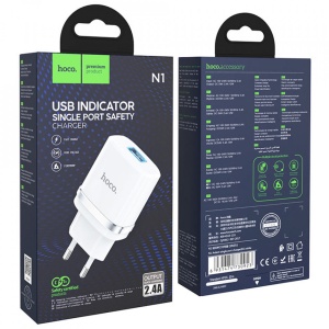 Incarcator Priza USB-A, 10W, 2.4A - Hoco Ardent (N1) - White - Img 10