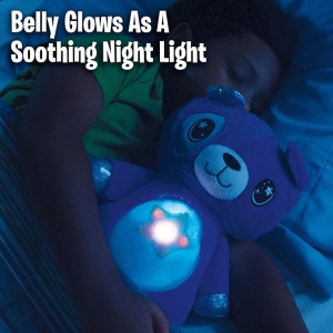 Jucarie de plus pentru copii Star Belly Dream Lites tip lampa de veghe cu proiectii si muzica, maro K KATHODE - Img 2