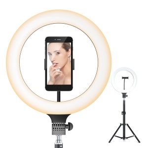 Lampa circulara LED tip inel (Ring Light), Diametrul 26 cm, pentru TikTok, Vlog, Make-up, Selfie - Img 4