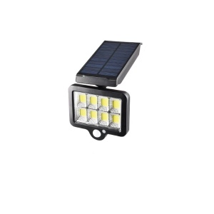 Lampa cu incarcare solara, 128 x LED COB, senzor de miscare/lumina/stare de veghe, buton ON/OFF, rotatie 360°, telecomanda inclusa YT-140 K KATHODE