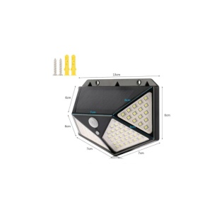 Lampa de perete cu interactiune solara 100 LED-uri - Img 3