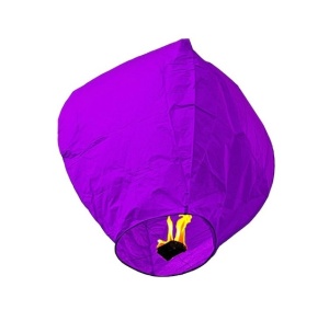 Lampion mov, biodegradabil, oval, 62x42x30 K KATHODE