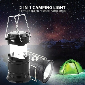 Lanterna felinar camping incarcare solara ENTAC LED 3W acumulator inclus, cablu incarcare 220V, sau baterii - Img 7