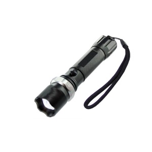 Lanterna Tiessa, tip Swat, mod SOS, actiune 250m, incarcare la priza si bricheta, zoom cu lupa - Img 2