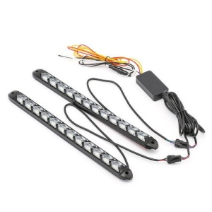Lumini de zi Led Drl cu Semnalizare Dinamica Secventiala stil Sageata 18 cm si 6 module