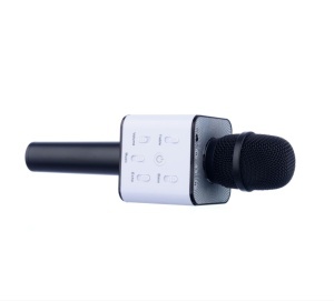 Microfon Karaoke Wireless cu Bluetooth Q7-M2 cu Boxa inclusa, Negru - Img 2