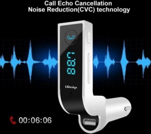 Modulator FM Auto Bluetooth, G7, Alb - Img 2