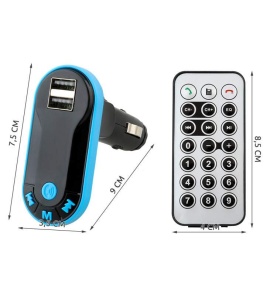 Modulator FM Auto MP3 Bluetooth cu Dublu USB, Telecomanda si Cablu Jack-Jack AUX - Img 6