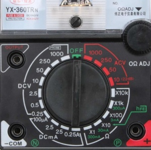 Multimetru analogic cu sonerie buzzer, negru - Img 5