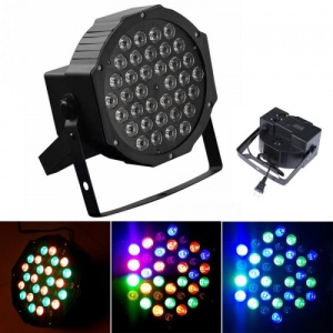Proiector cu 36 LED-uri RGB colorate si microfon Par Led - Img 4