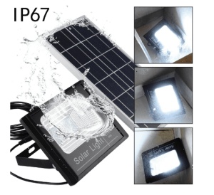 Proiector extern 80W cu panou solar si telecomanda, clasa de protectie IP67 - Img 3