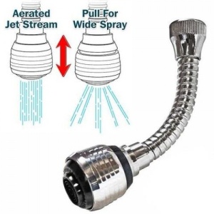 Set 2 Racorduri flexibile, universale pentru robinet, Turbo Flex360, 15 cm - Img 3