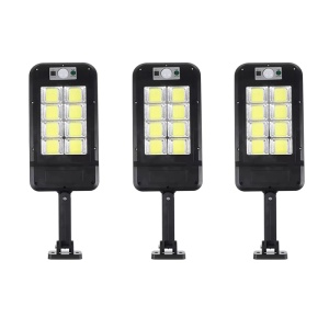 Set 3 lampi solare Tiessa, cu telecomanda, 160 LED-uri, corp de iluminat exterior, cu incarcare solara, senzor de miscare/lumina - Img 6