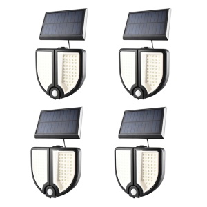 Set 4 lampi solare ajustabile Tiessa, cu telecomanda, 90 de LED-uri, 3 moduri de functionare, rezistente la apa - Img 6