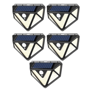 Set 5x Lampa cu Incarcare Solara cu 166 de LED-uri DELINY, SMD, cu Senzori de Miscare si Lumina
