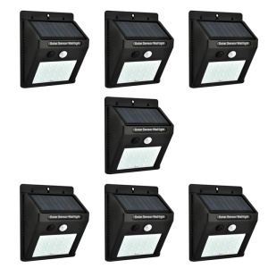 Set 7 lampi solare Tiessa, 20 de LED, senzor de miscare, 0.55W
