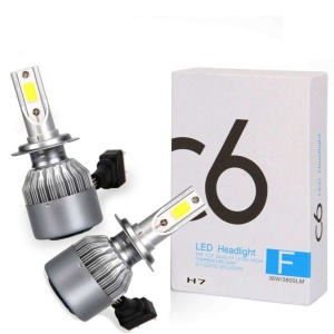 Set Bec Led LED, auto, H7, 36w, 3800 lumeni, 6000k, C6, lumina alb rece - Img 6