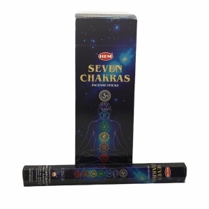 Set betisoare parfumate HEM, SEVEN CHAKRAS, 6 cutii x 20 betisoare