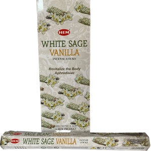 Set betisoare parfumate HEM, WHITE SAGE VANILLA, 1 set x 6 cutii x 20 betisoare - Img 2