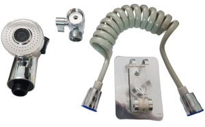 Set complet pentru dus, K KATHODE, para dus + furtun extensibil pana la 2 m, accesorii montaj