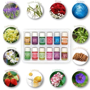 Set de 12 uleiuri esentiale pentru aromatherapy, diferite esente, 3ml, Blasko - Img 6
