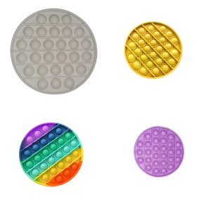 Set x 4 jucarii din silicon - POP IT cerc - K KATHODE