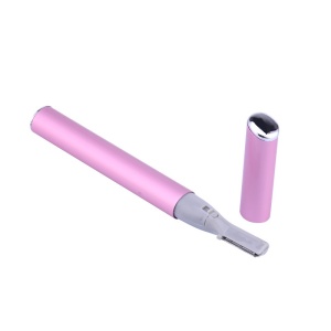 Trimmer OMNIA S-Beauty, portabil, design modern, roz, utilizare fara fir, perie de curatare, ideal pentru fata, sprancene, decolteu, axile, bikini - Img 2