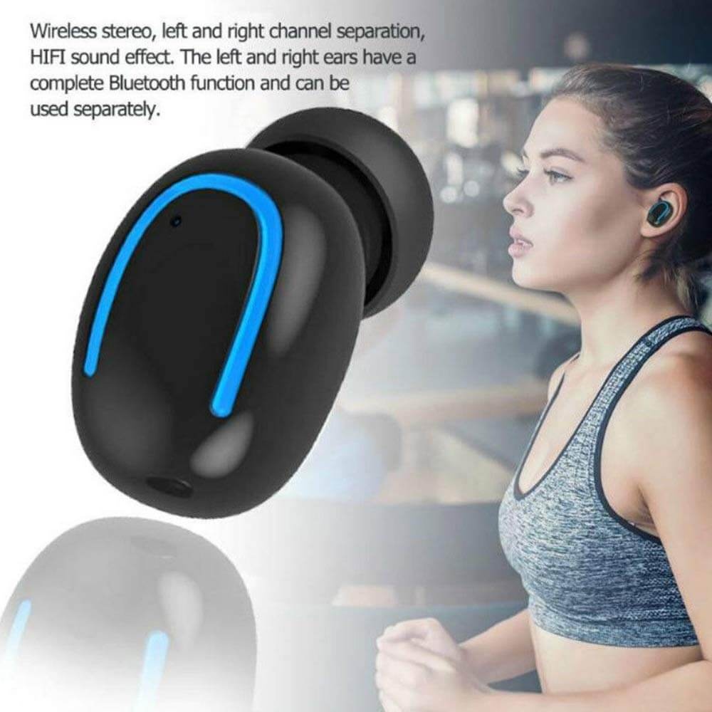 Casti wireless cu microfon, bluetooth, TWS, iluminare led, doc incarcare, OD BT007