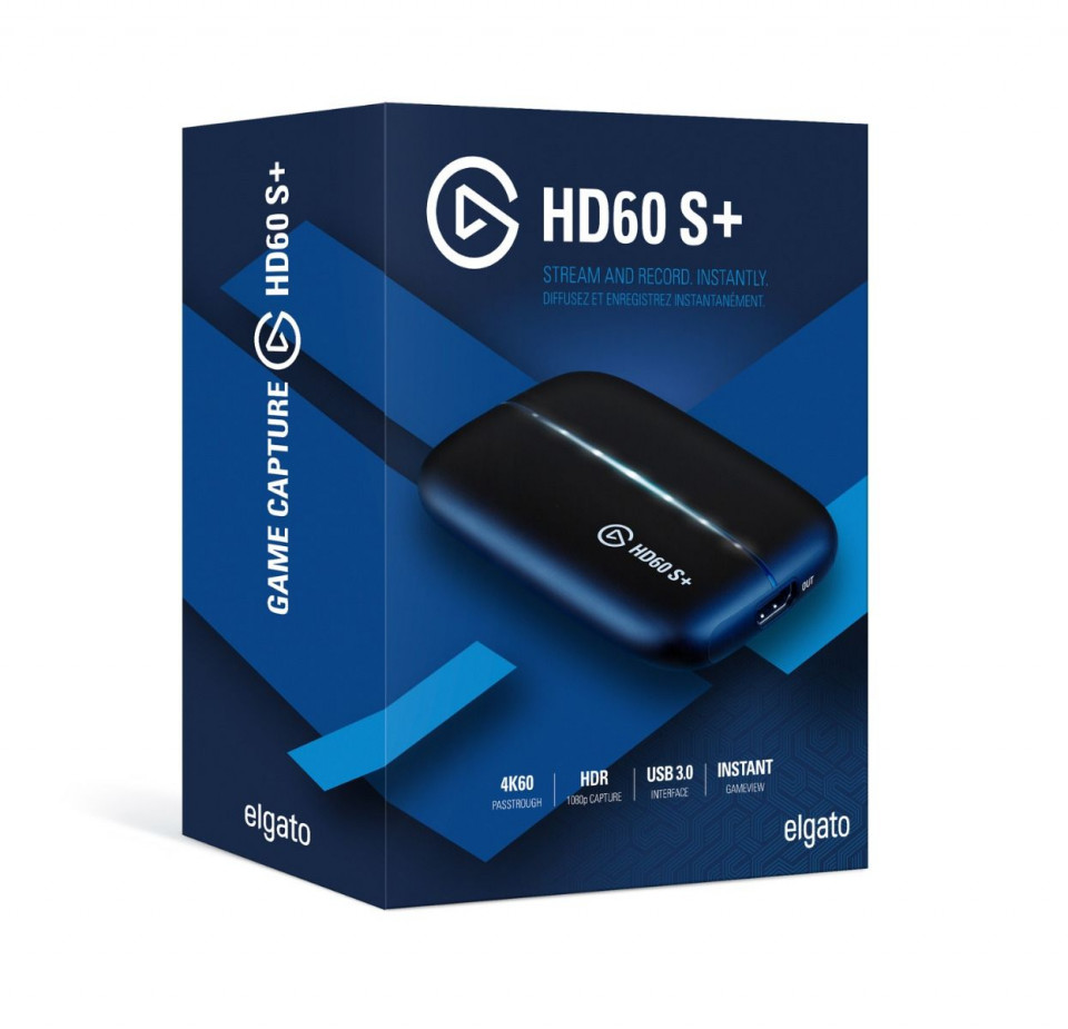 Placa de captura Elgato HD60 S+, 2160p30, 1080p60, USB 3.0