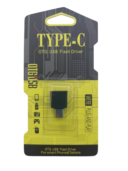 Adaptor otg usb type-c - usb 3.0, pentru telefoane, tablete, dispozitive electronice, negru