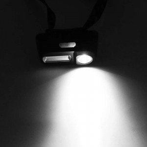 Lanterna de cap cu acumulator, 10W, 2 Led COB XPE, 3.7V 18650 6000mah – BL-KX-1804 cu lumina puternica