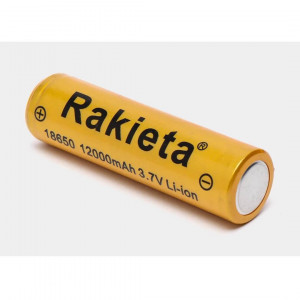 Set 4 acumulatori 18650 li-ion 3.7 v, 12000mAh, Rakieta, pentru lanterne, boxe portabile, jucarii, lampi, auriu