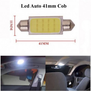 Set becuri led auto, 41MM, COB, 3W, lumina alba