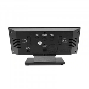 Ceas digital de camera DS-3618L, USB, temperatura, LED alb, Negru