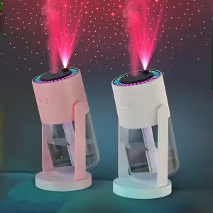 Proiector cu laser, 2in1, umidificator portabil, lumini led rgb, 5V, 2W, lumina rosie, oscilator, CL28