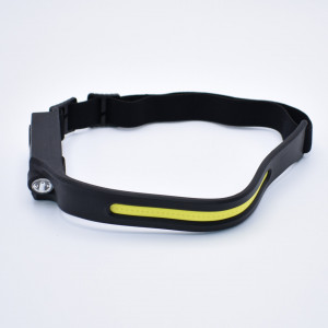 Lanterna led de cap profesionala, frontala, 350 lumeni, cu acumulator intern, senzor de miscare, 4 moduri lumina, rezistent la apa, perfect pentru pescuit, camping, vanatoare, drumetie, culoarea verde, negru - Img 3