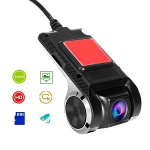 Camera auto de bord, pentru navigatie universala cu android, Full HD 1080P, slot card TF 32GB, ADAS