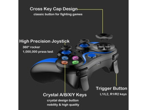 Joystick telefon, controller Bluetooth, gamepad wireless, PC, Android, IOS, TV, Playstation 3, V-13