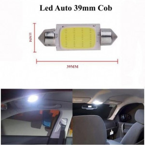 Set becuri led auto, 39MM, COB, 3W, lumina alba