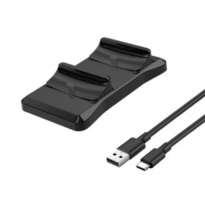Statie de incarcare ps5, Incarcator controller dock, dublu, pentru consola playstation 5, tip c