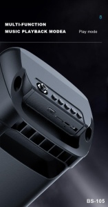 Boxa portabila cu lumini, rgb, 10W, MP3, USB, bluetooth, TF, slot microfon, karaoke, acumulator