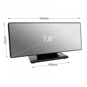 Ceas digital de camera DS-3618L, USB, temperatura, LED alb, Negru