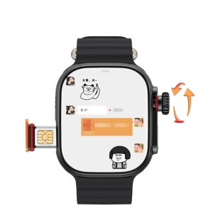 Ceas smartwatch cu cartela sim, 4G, bluetooth, pedometru, apelare, Ritm Cardiac, Tensiune Arteriala