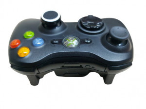Thumb grip PS4, PS3, PS5, XBOX 360, pentru thumbstick gamepad set 2, calitate premium, Alb, Negru