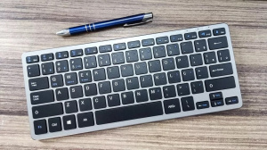 Tastatura wireless bluetooth, reincarcabila, acumulator inclus, Android, IOS, slim, WB-8055, negru