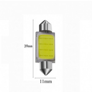 Set becuri led auto, 36MM, COB, 3W, lumina alba